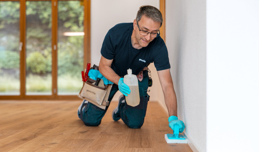 Gschaffig Bodenpflege Holz Parkettbelaege